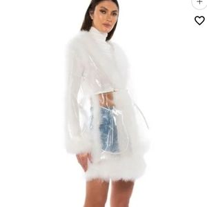 Very unique Feather Raincoat